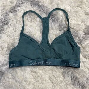 Calvin Klein Women's Teal Racerback Bralette